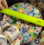 тарелка Цветы, клуазоне, диаметр 20 см, толстая