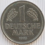 1 марка ФРГ Германия Deutsche Mark 1993