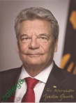 Фото Joachim Wilhelm Gauck. автограф.