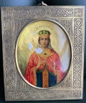 Икона финифть царица Александра